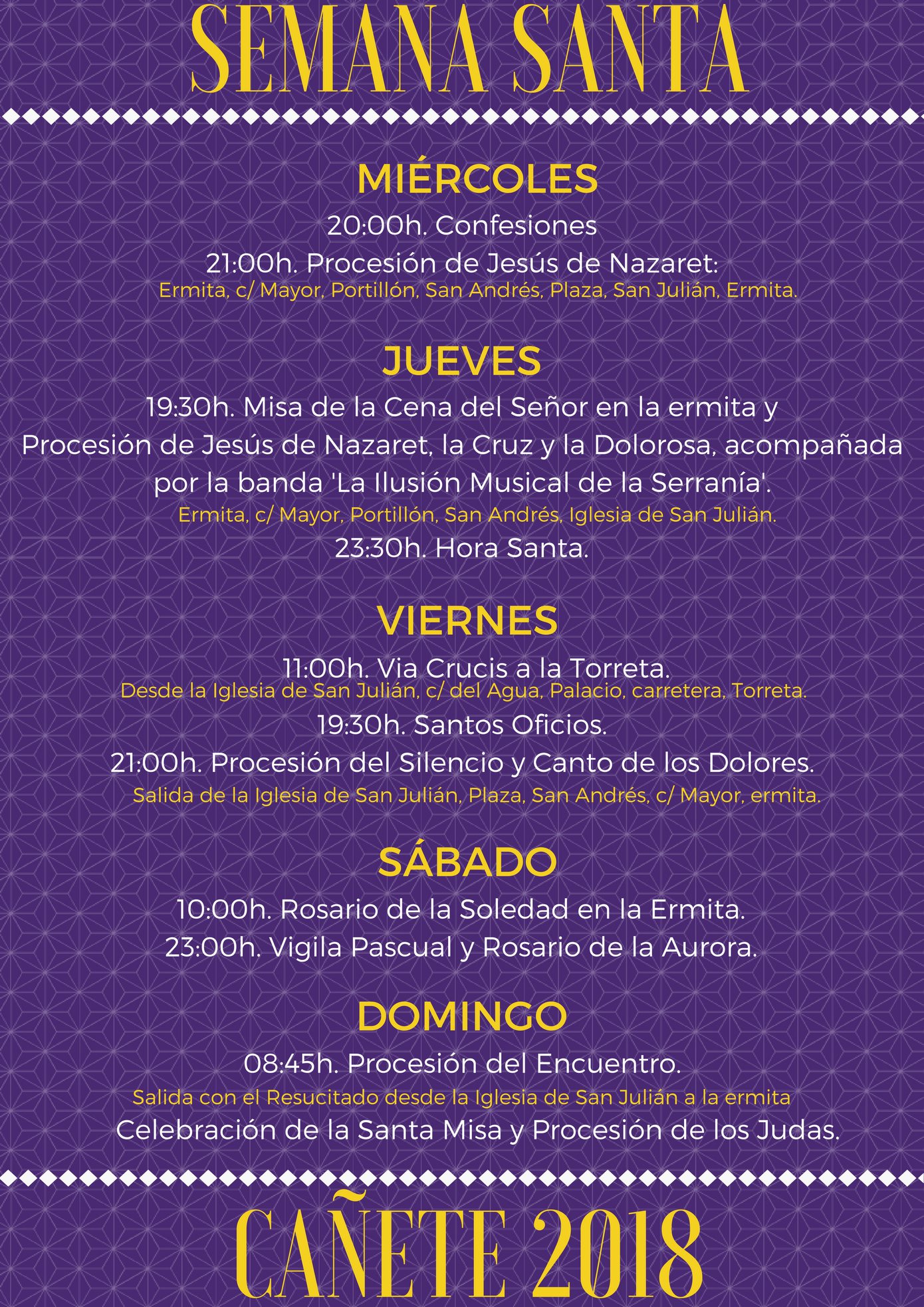 Semana Santa en Cañete 2018 Cañete